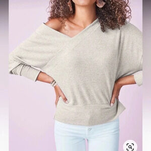 Stella & Dot double v sweater size small